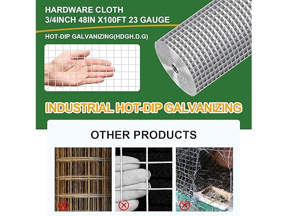 48in x 100ft Hardware Cloth Hot