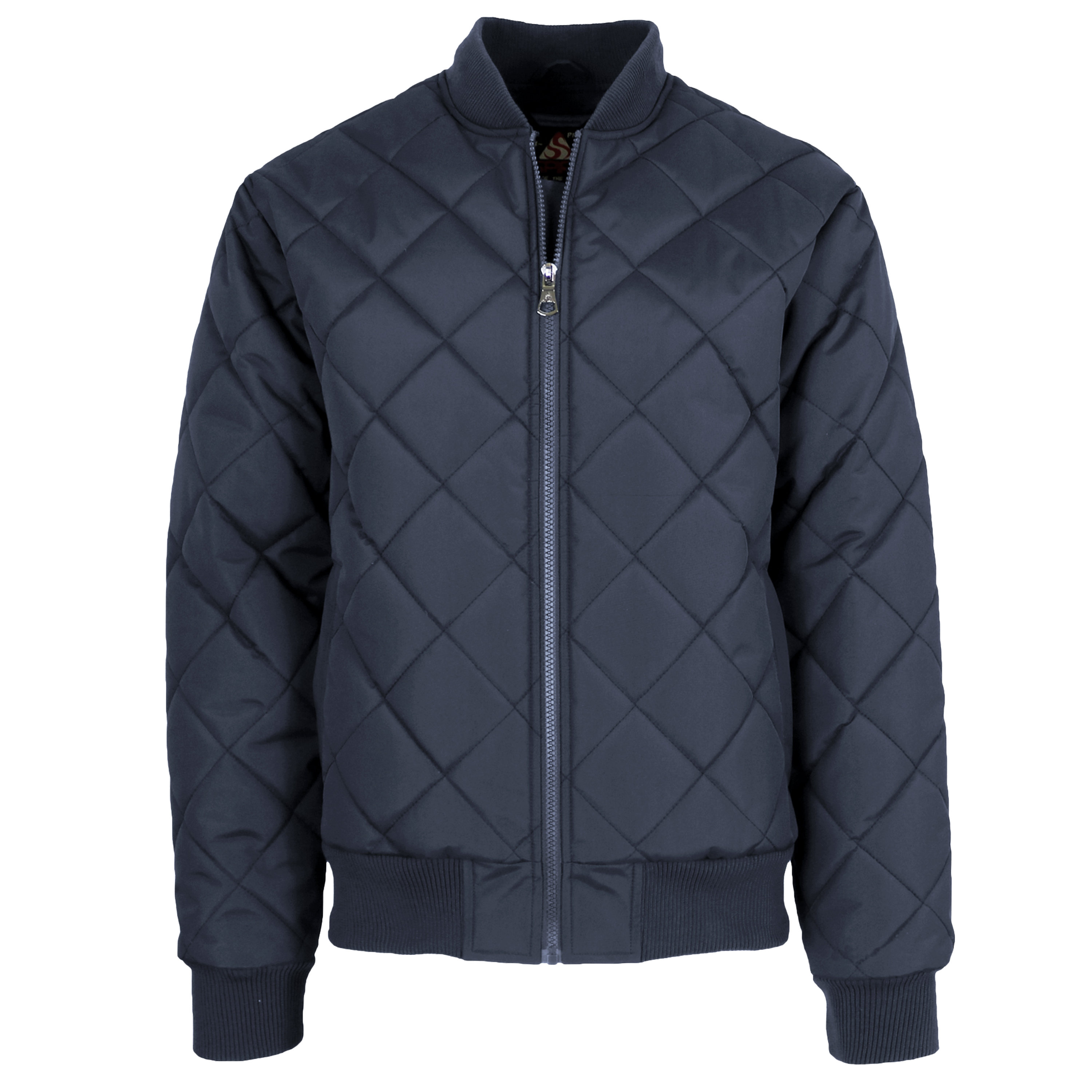 Mens Heavyweight Quilted Bomber Jacket - Gallery 15