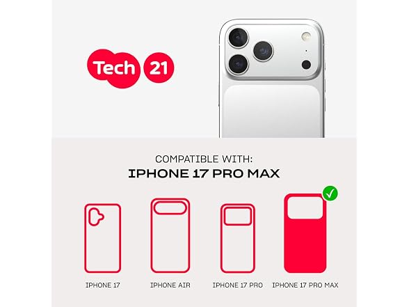 Tech21 EvoCrystal MagSafe iPhone 17 Pro Max