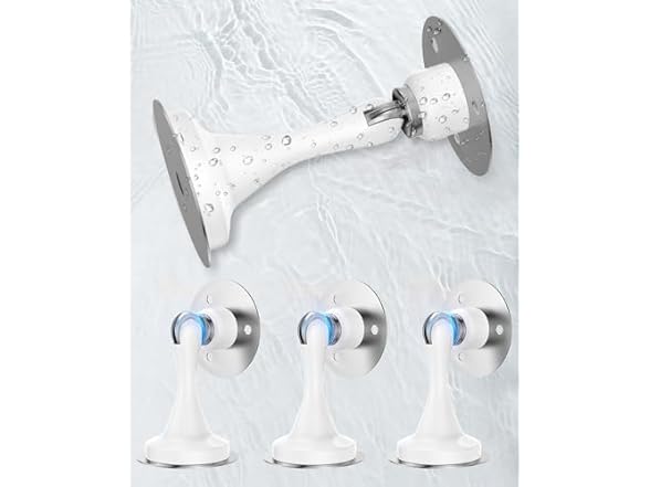HELEMAN 4 Pack Magnetic Door Stoppers, White