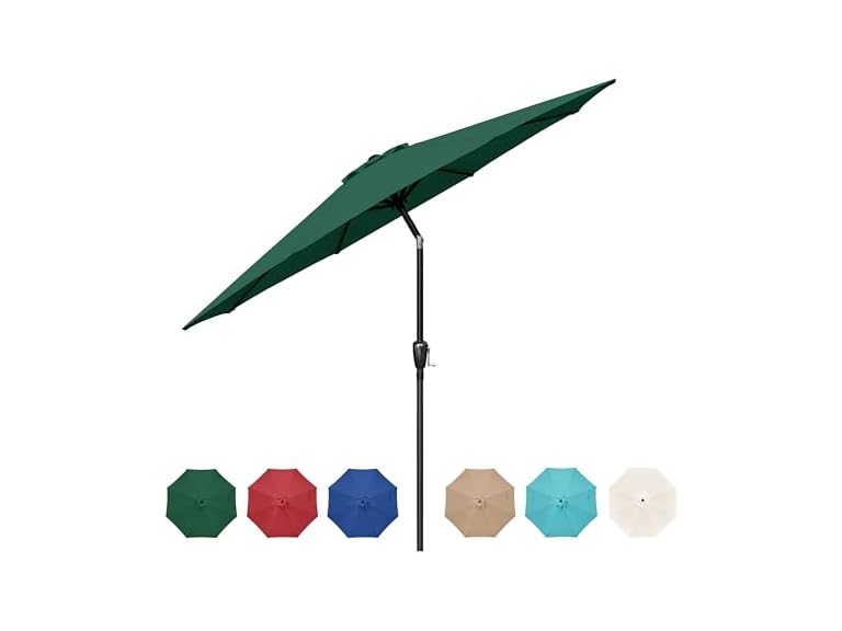 HealSmart 9ft Patio Umbrella with Push Button Tilt/Crank