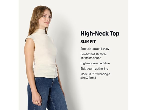 AE Womens SlimFit HighNeck Top