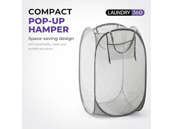 Laundry 360 Mesh Pop Up Laundry Hamper