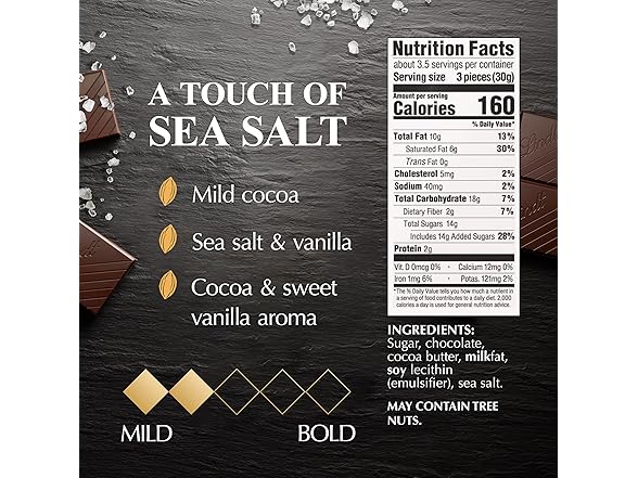 Lindt EXCELLENCE Sea Salt Dark Choc 12pk