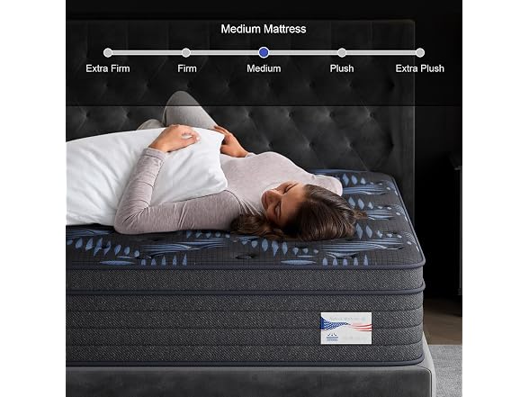 Nedersal 14" Queen Medium Firm Mattress