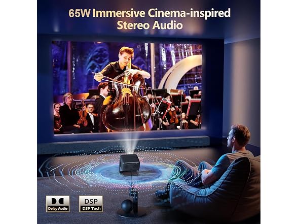 Goiaey 4K Outdoor Projector Auto Focus