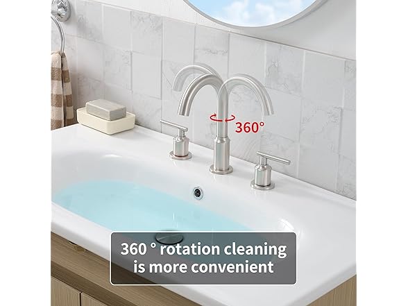LEQ Bathroom Faucet for Sink 3 Hole