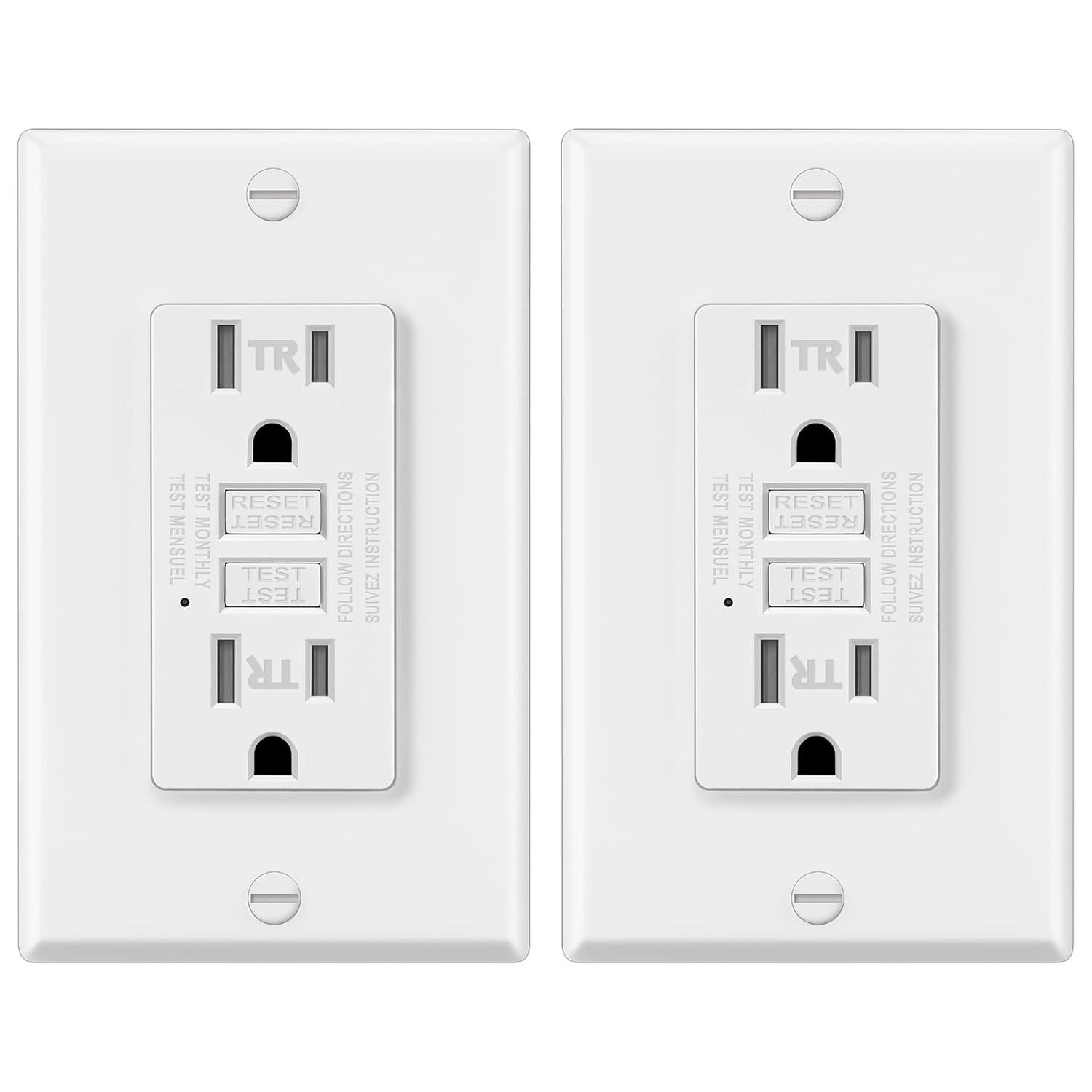 ELECTECK 2 Pack GFCI Outlets 15A - Gallery 5