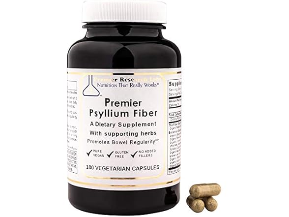 Premier Psyllium Fiber Cleanse,180 Capsules