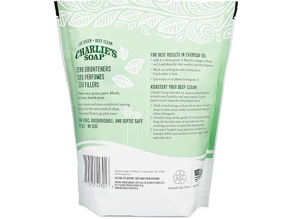 Charlie's Soap - Fragrance Free Laundry