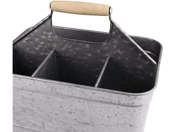 Benzara Galvanized Metal Sturdy Carry A