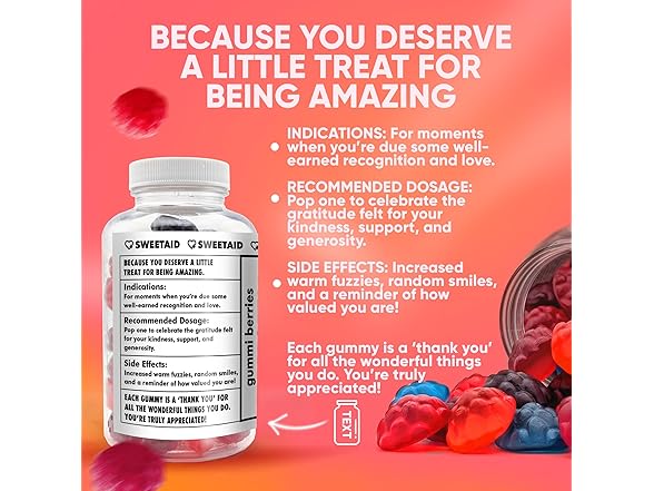 Sweet Aid Jar w/Gummies Gift