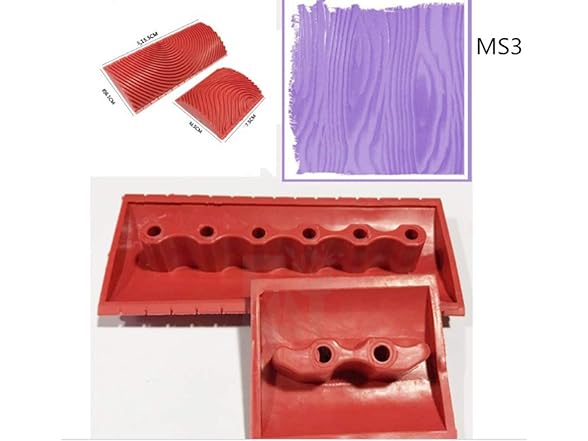 Bioristar Wood Texture Roller 5pk