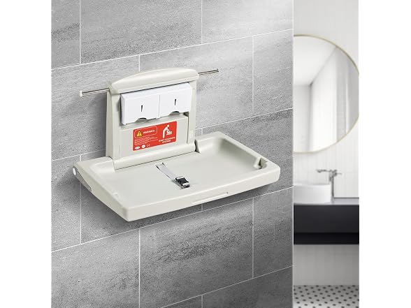 Wall-Mounted Baby Changing Station, Horizontal