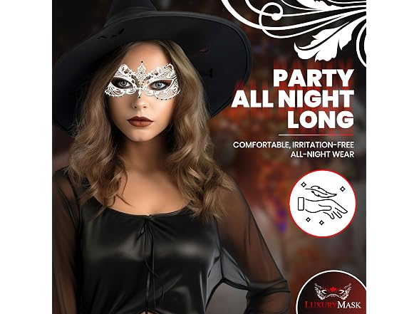Luxury Mask (OS) Burlesque Boutique Rhinestones