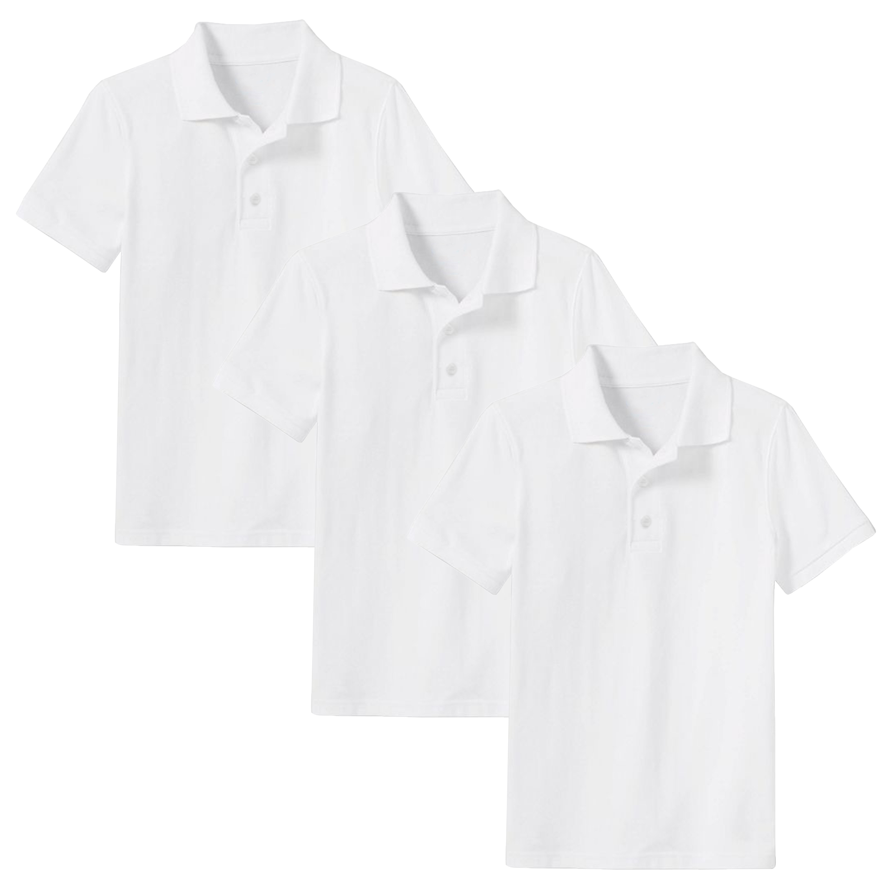Boys 3PK Short Sleeve Uniform Polo - Gallery 17