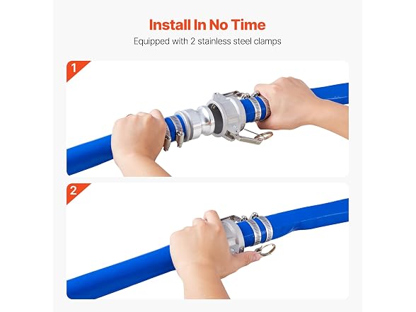VEVOR Backwash Hose 1.5 in x 50 ft