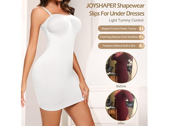 Joyshaper (XL) Strapless Shapewear Slip Dress