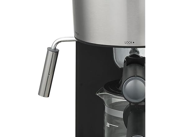 Professional Series 4-Cup Espresso Maker with Milk Frother