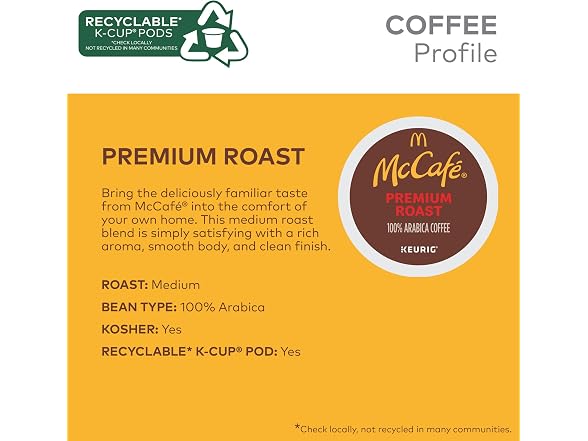 McCafe Premium Roast 96 K Cup Pods