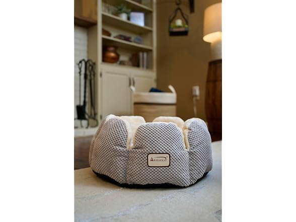 Armarkat Plush Cat Bed with Tall Sides