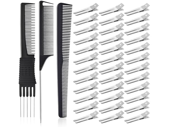 2-Pack Double Prong Curl Clips Set