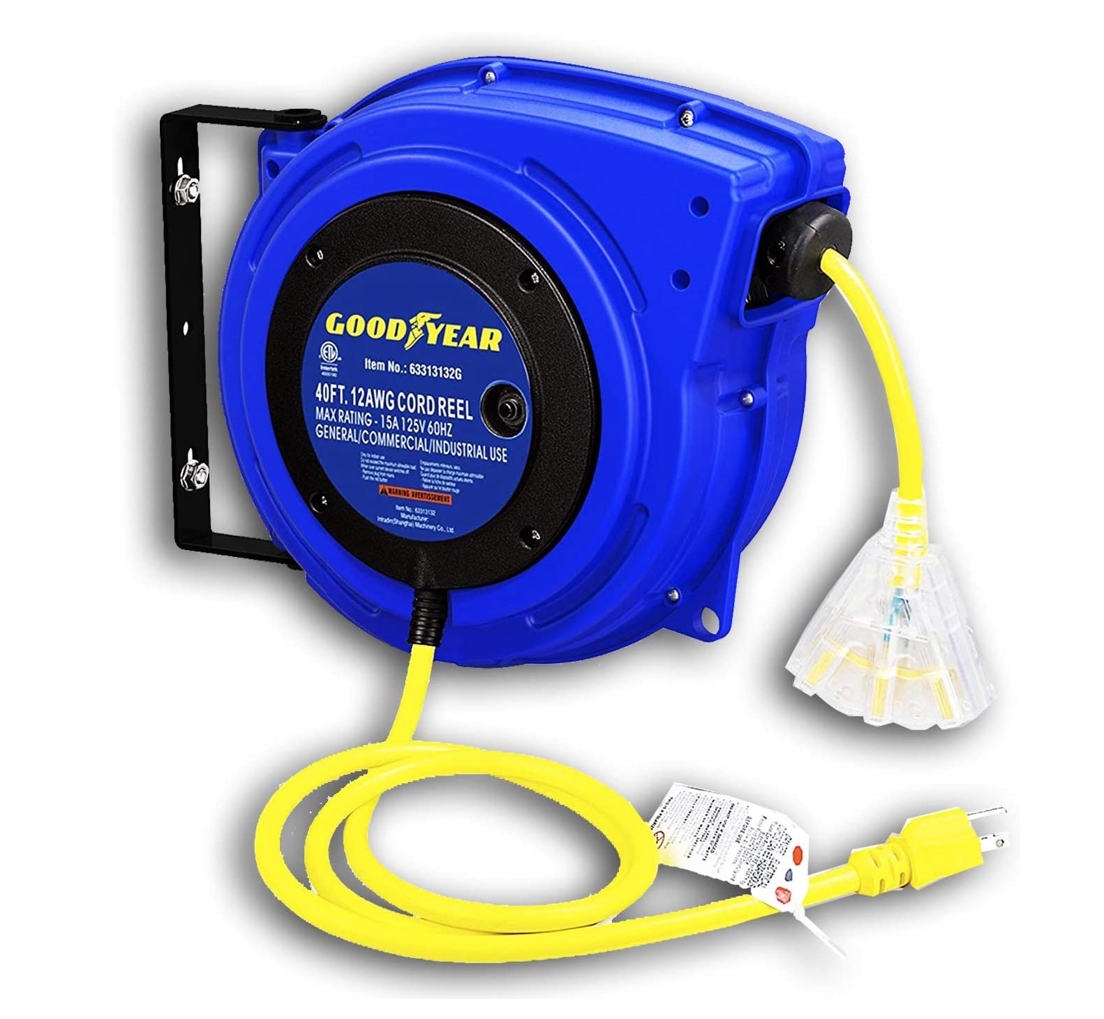 Goodyear Heavy Duty Cord Reel 40' 12AWG - Gallery 9