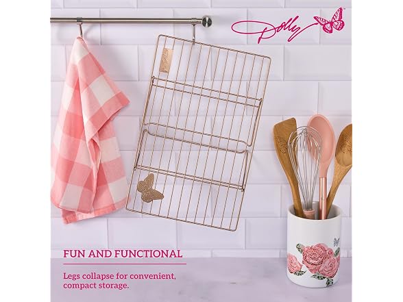 Dolly Parton Butterfly Cooling Rack in Blush 