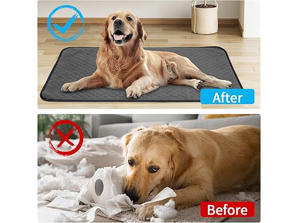 Aulase Chew Proof Dog Crate Bed Pad