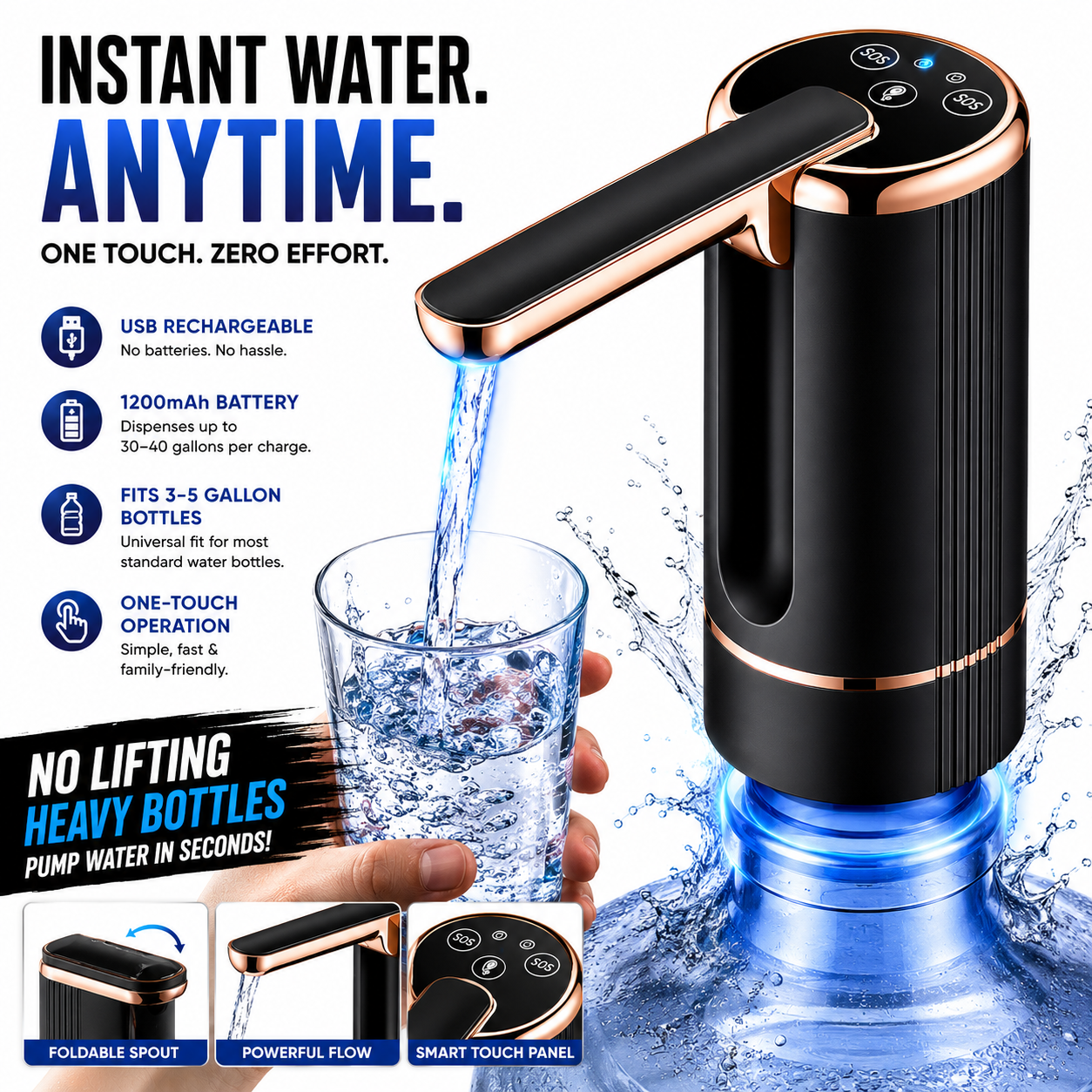 Rechargeable Drinking Water Dispenser - Gallery 6