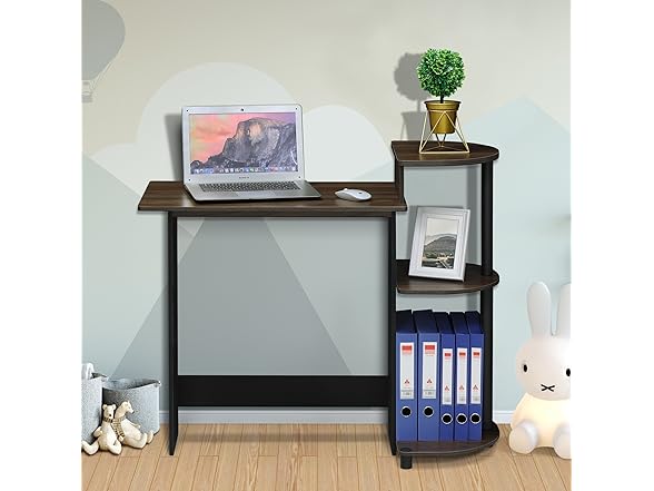 Furinno 28.5-in COMPACT Desk with Shelves