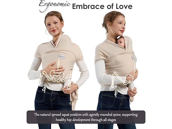 MISSWISDOM Baby Wrap Carrier Sling