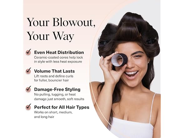 Kitsch Ceramic Thermal Hair Rollers for