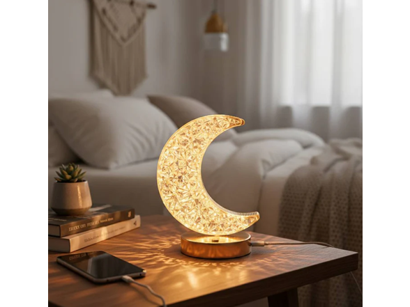 Rechargeable 3000K-7000K LED Acrylic Crystal Touch