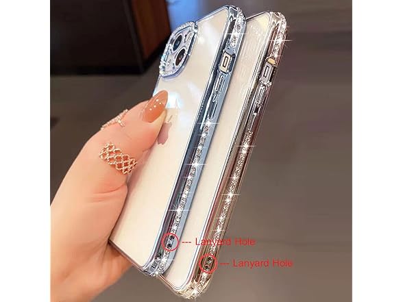 AmazFCCY Glitter Plating Case for iPhone