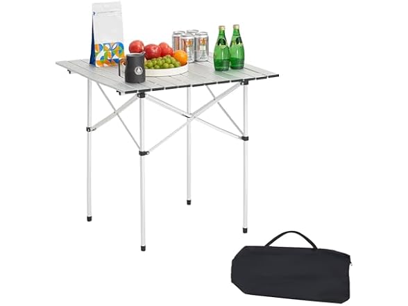 Folding Camping Table, Outdoor Portable Side
