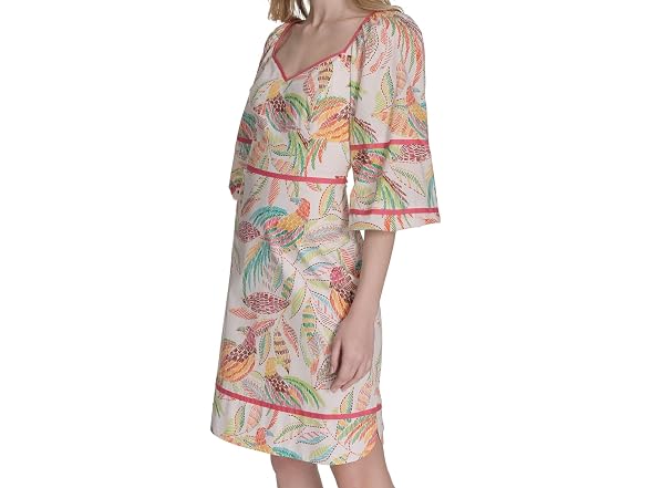 Vince Camuto Women Half Sleeve Sweetheart Dress