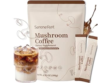 $17.99, Was $39.99, 55% Off! 30Ct SereneRoot Adaptogenic Mushroom Coffee dealfomo