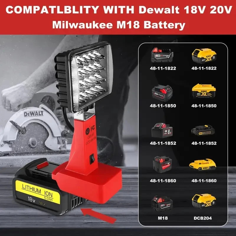 2PK Cordless Led Work Light - Gallery 10