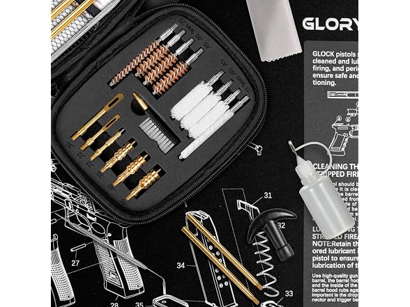 GLORYFIRE Gun Cleaning Kit w/ Mat