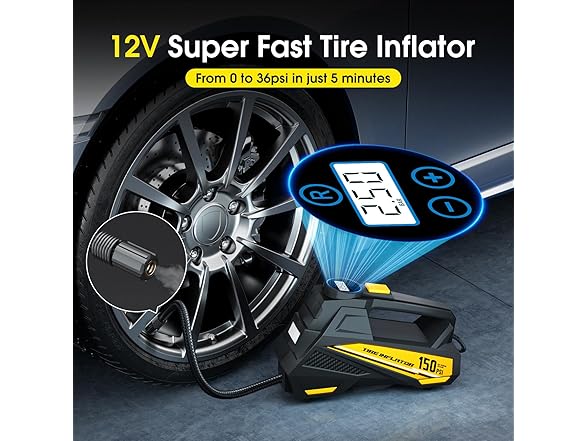 FLYKID Portable Air Compressor | 150PSI