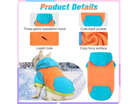 BEAUTYZOO Dog Hoodie for Small Medium Dogs P