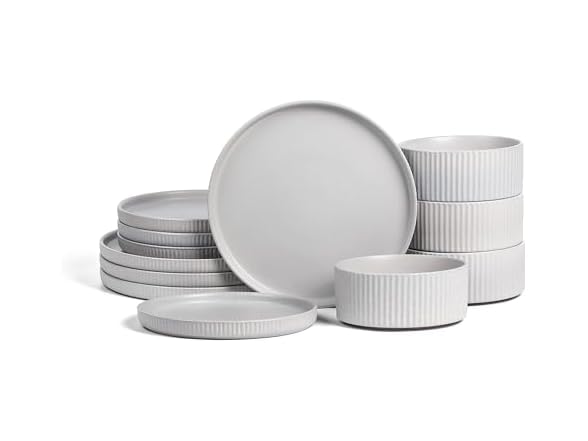 Stone Lain Haven Stoneware 12-Piece Dinnerware