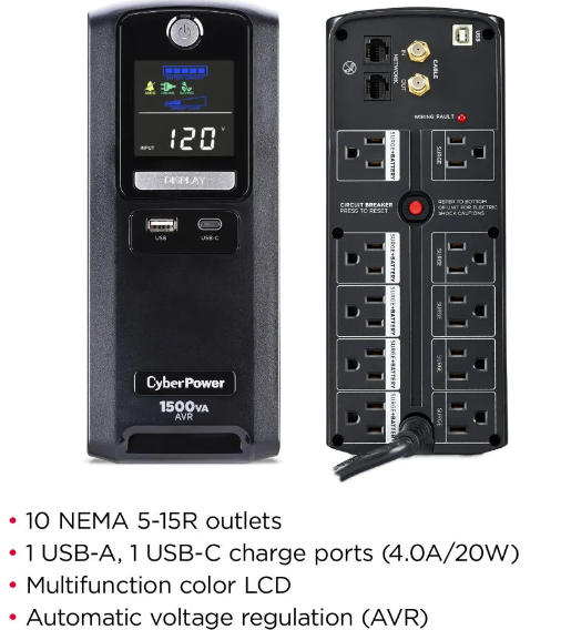 CyberPower LX1500GU3 1500VA/90 UPS System - Gallery 13