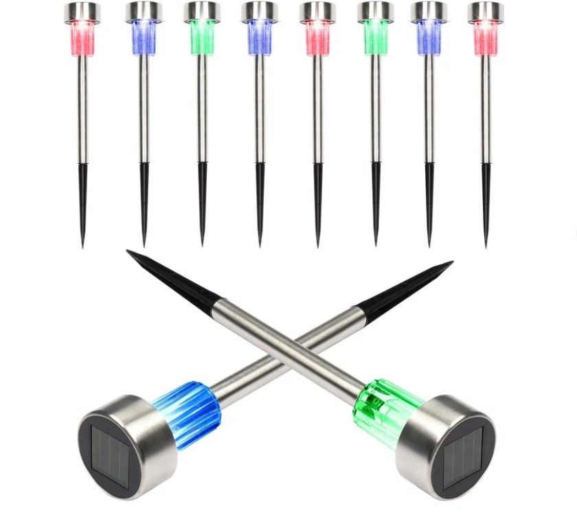 10 Pack Solar Patio Garden Path Lights - Gallery 12