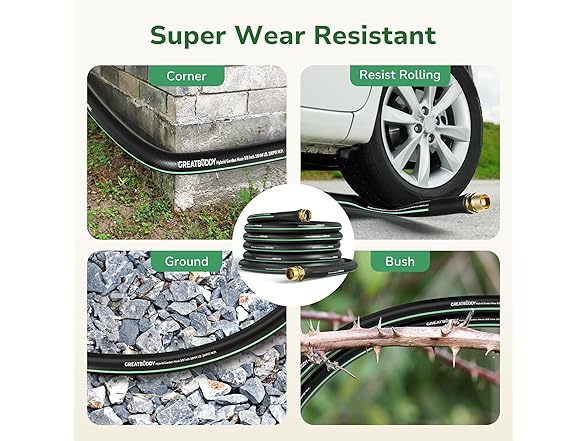 GreatBuddy Garden Hose | 50 ft | 5/8in