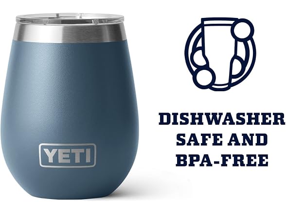 YETI Rambler 10oz Wine Tumbler, Nordic Blue