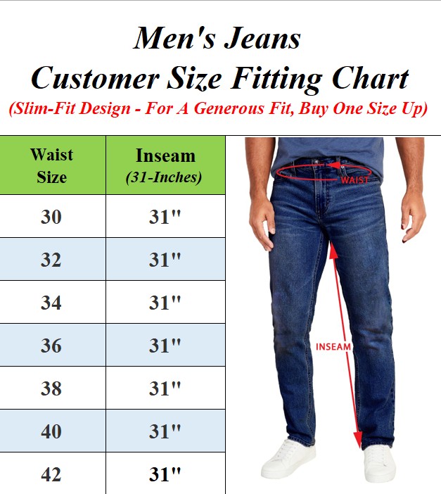 3Pk Asst Mens Slim Straight Jeans (31" Inseam) - Gallery 8