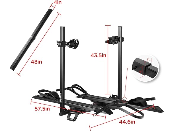 EZ-FOLD Aluminum 2-Ebike Carrier