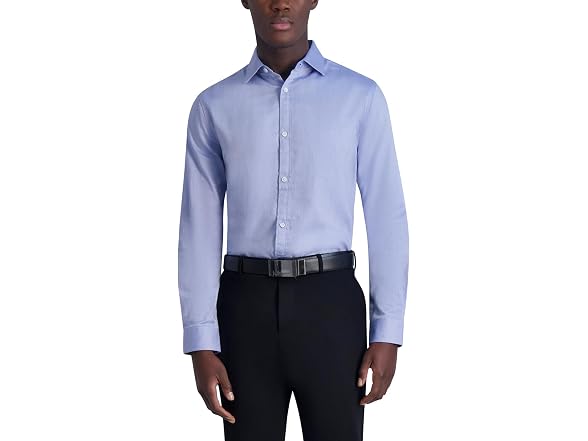 Karl Lagerfeld Men Jacquard Chevron Long Shirt